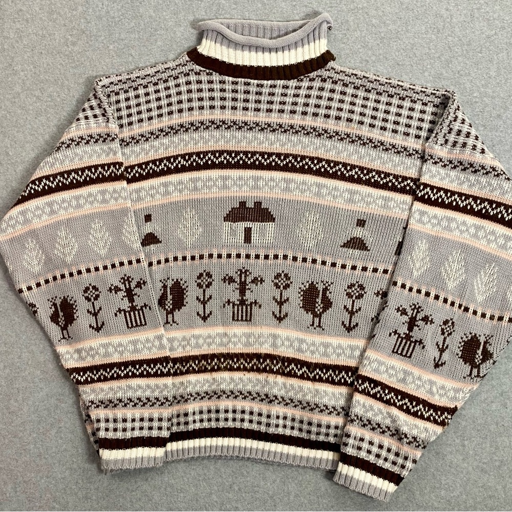 Vintage 90s Hot Cashews Knit Sweater USA Made | Size Medium